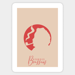 Georges brassens Sticker